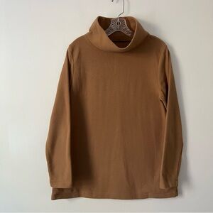 Dudley Stephens Park Slope Fleece Mock Neck Sweater Camel Tan Tuckernuck Large